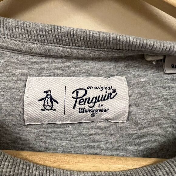 Original Penguin grey heathered sweatshirt size L - Picture 5 of 6
